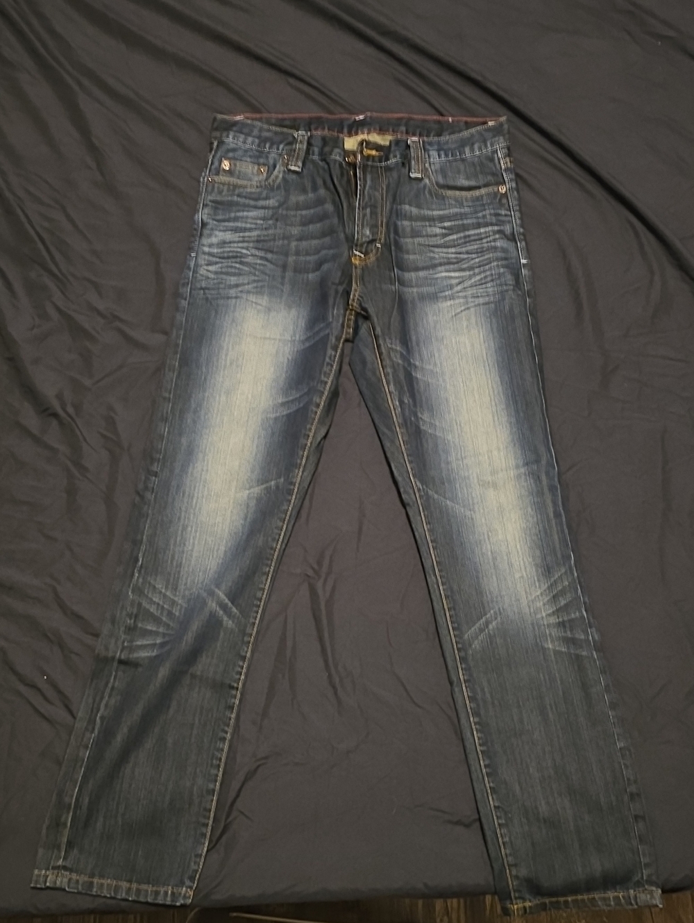 CONNOR Slim Straight Blue Washed Jeans